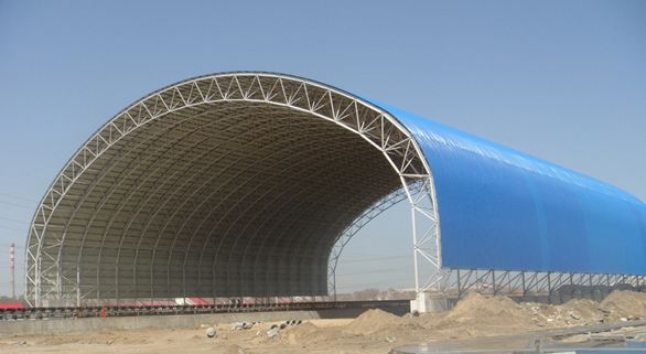封閉式儲煤鋼結(jié)構(gòu)建筑
