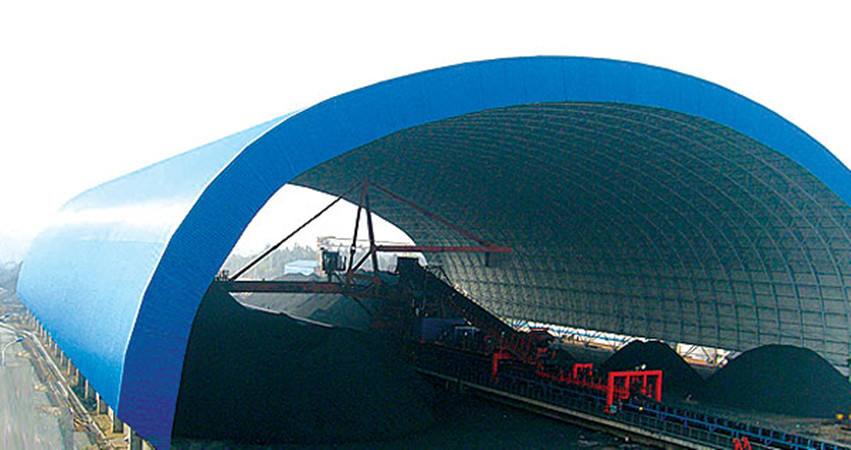 封閉式儲煤鋼結(jié)構(gòu)建筑